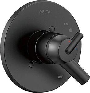 Delta Faucet Trinsic 17 Series Dual-Function Shower Handle Valve Trim Kit, Matte Black T17059-BL (Valve Not Included)