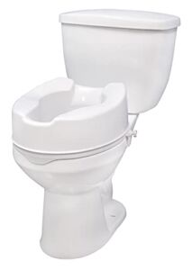 Drive Medical 12066 Premium Raised Toilet Seat, Standard Seat, White