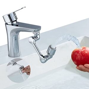 Eastbest Faucet Extender 1080° Faucet Sprayer Attachment Faucet Bathroom and Kitchen Robotic Arm Water Nozzle
