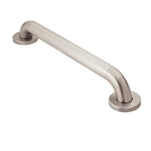 Moen R8732P Home Care Bathroom Safety 32-Inch Grab Bar with Concealed Screws, Peened, Stainless