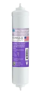APEC FI-PHPLUS-QC US MADE 10″ High Purity pH+ Calcium Carbonate Alkaline Filter with ¼” Quick Connect For Reverse Osmosis Water Filter System (For Standard System, Replacement Filter Only)