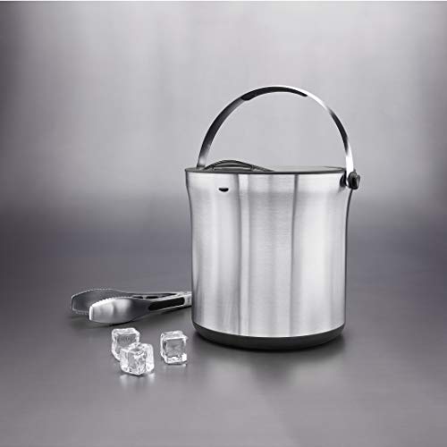 OXO Ice Bucket and Tongs Set – Brushed Stainless Steel | The Storepaperoomates Retail Market - Fast Affordable Shopping