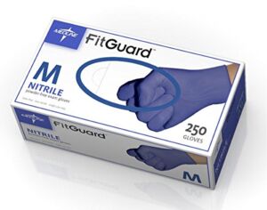 FitGuard Nitrile Exam Gloves Dark Blue – Medium