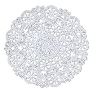 Royal Lace Fine Quality Paper Products, Medallion Lace Round Paper Doilies, 10-Inch, White, Pack of 12
