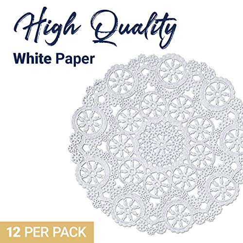Royal Lace Fine Quality Paper Products, Medallion Lace Round Paper Doilies, 10-Inch, White, Pack of 12 | The Storepaperoomates Retail Market - Fast Affordable Shopping