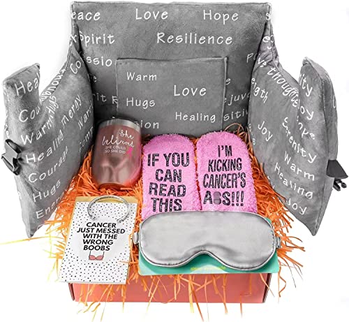 Breast Cancer Gifts for Women 2022, Get Well Soon Gifts for Women, Breast Cancer Awareness Care Package with Mastectomy Pillow | The Storepaperoomates Retail Market - Fast Affordable Shopping