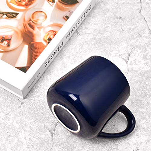 Bosmarlin Large Glossy Ceramic Coffee Mug, Tea Cup for Office and Home, 18 oz, Suitable for Dishwasher and Microwave, 1 Pack (Royal Blue) | The Storepaperoomates Retail Market - Fast Affordable Shopping