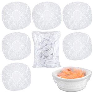 wansizhian 180 Piece Reusable Elastic – Elastic Bowl Cover with Stretch PE Plastic Food Storage Cover Elastic Bowl & Plate Wrap Bowl Cover for Leftovers and Meal Prep (180)’