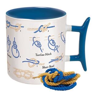 How To: Knots Coffee Mug – Learn How to Tie Eight Different Knots – Comes in a Fun Gift Box – by The Unemployed Philosophers Guild