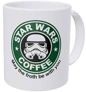 Wampumtuk Starwars May The Froth Be With You 11 Ounces Funny Coffee Mug