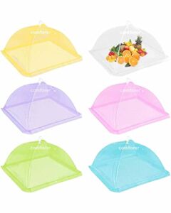 Comforer Food Cover Mesh Food Tent, 17 Inches, Nylon Covers, Pop-Up Umbrella Screen Tents, Collapsible and Reusable Patio Bug Net for BBQ, Picnics, Parties, Camping, Outdoor – 6 Colors