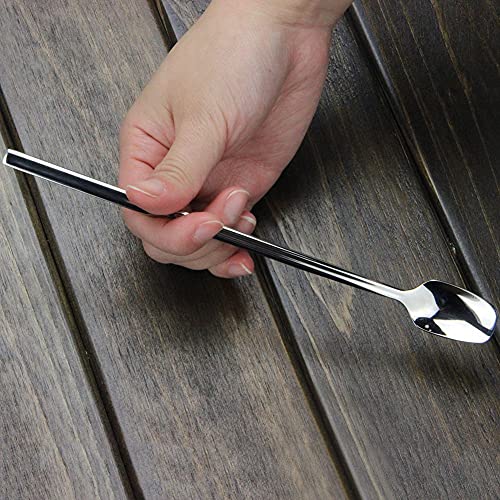 YFWOOD Long Handle Ice Tea Spoons For Stirring Stainless Steel, Small Coffee Spoon Teaspoons Tiny Dessert Spoons Ice Cream Spoon Silverware, Set of 4 | The Storepaperoomates Retail Market - Fast Affordable Shopping