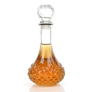 KLOUD City® Clear 1000ml Whiskey Wine Liquor Decanter with Stopper