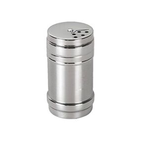Verdental Stainless Steel Dredge Salt/Sugar/Spice/Pepper Shaker Seasoning Cans with Rotating Cover