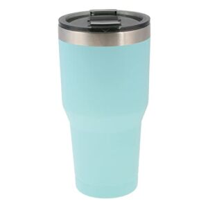 OZARK TRAIL Sea Foam Green 30oz Vacuum Insulated Powder Coated Stainless Steel Tumbler,1 Count (Pack of 1),803-140-0194