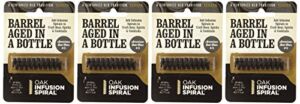 4 Pack-Barrel Aged in a Bottle Oak Infusion Spiral-Barrel Age Whiskey, Rum, Wine