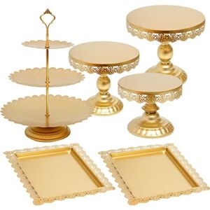 Gold Cake Stand Set Cupcake Holder for Dessert Cake Table Decor