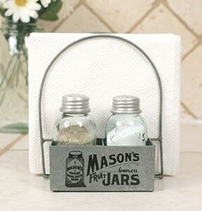 Mason’s Jars Box Salt Pepper and Napkin Caddy