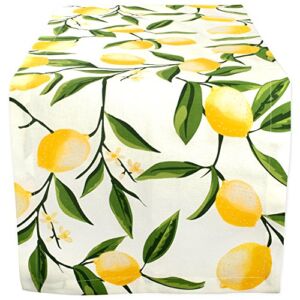 DII Lemon Bliss Tabletop Collection, Table Runner, 14×72