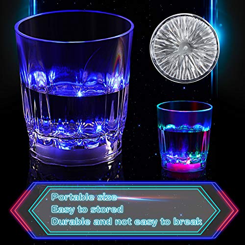 Light Up Cups LED Flash Light Up Drinking Glasses Bar Night Club Party Drink Tumblers Multicolor LED Tumblers for Christmas Birthdays Weddings Sporting Events Festivals Indoor Bars (30 Pieces) | The Storepaperoomates Retail Market - Fast Affordable Shopping