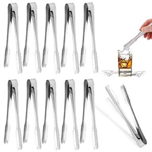 Twdrer 20 Pack 6 Inch Small Mini Stainless Steel Serving Tongs Appetizers Tongs,Sugar Tongs Ice Tongs for Tea,Coffee,Bar,Kitchen