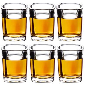 PARACITY 6-Pack Shot Glasses Set, Cool Shot Glasses 2 oz, Tequila Shot Glasses with Heavy Base, Gift for Men, Father’s Day Gift