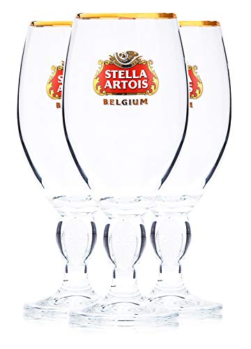 Stella Artois 3-Pack Original Large Beer Glass Chalices, 40cl | The Storepaperoomates Retail Market - Fast Affordable Shopping