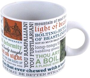 Shakespearean Insults Coffee Mug – Shakespeare’s Wittiest and Meanest Insults – Comes in a Fun Gift Box