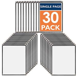 30 Pack of Menu Covers – Single Page, 2 View, Fits 8.5 x 11 Inch Paper – Restaurant Menu Covers