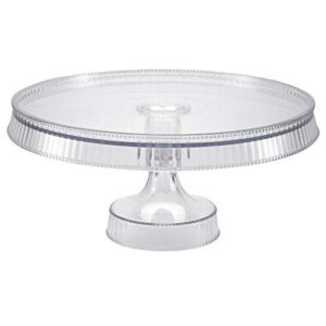 Plastic Cake Stand – 10.5″, Clear, Pack of 1