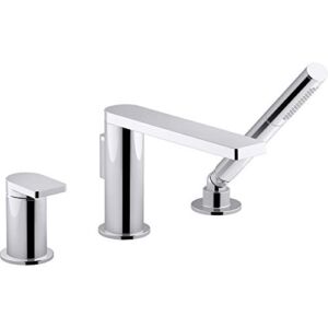 Deck-Mount Faucet with Hand Shower 73078-4-CP