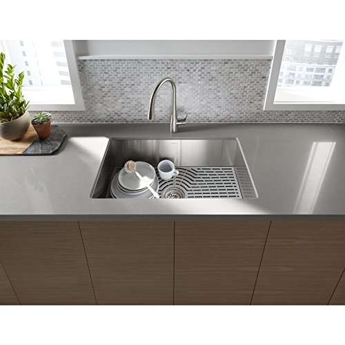 Kohler K-20022-PC-NA Sterling Ludington 32″ Under Mount Single Bowl Kitchen Sink with Accessories, 32 inch, Stainless Steel | The Storepaperoomates Retail Market - Fast Affordable Shopping