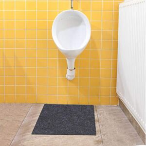 Urinal Mats (4 Pack)，Deodorizing Urinal Floor mats—Absorbent/Waterproof ，Anti-Slip and Waterproof Backing，Commercial and Restaurant restrooms，Men’s Restrooms & Bathrooms，Reusable/Washable (24″×18″)