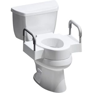 Bemis 4.5″ Raised Toilet Seat with Dual Lock and Security Arms