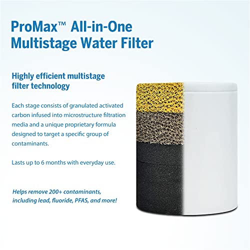 ProOne ProMax Chrome Shower Filter with 5-Function Massage Settings, Filtering, High-Pressure Shower Head to Remove Chlorine, Lead, and More | The Storepaperoomates Retail Market - Fast Affordable Shopping