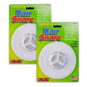 O’Malley Hair Snare Drain Cover Universal – White (2 Pack) …