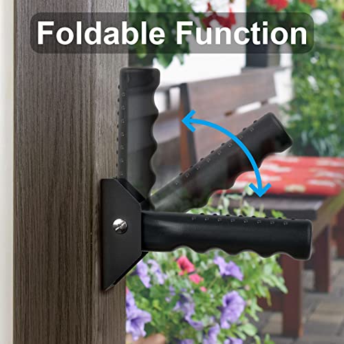 APDTEK Flip Up Grab Bar for Doorway/Stairs Safety Assist Handles for Elderly Non-Slip Grip Bar Great for Seniors, Elderly, Disabled, Handicap and Injured People, Black | The Storepaperoomates Retail Market - Fast Affordable Shopping