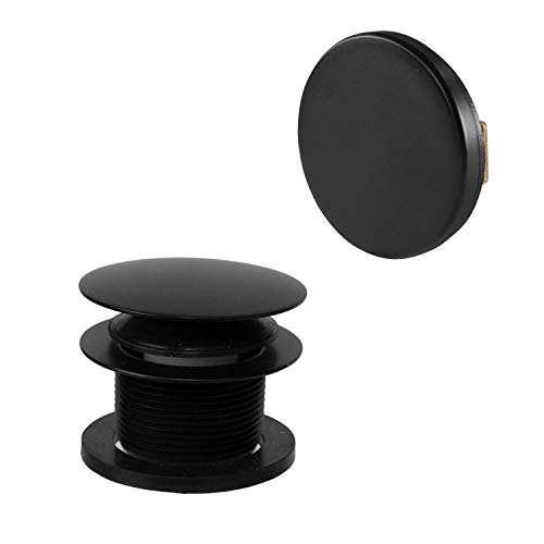 Westbrass Mushroom Tip-Toe Tub Trim Set with Floating Faceplate, Matte Black, D398RK-62 | The Storepaperoomates Retail Market - Fast Affordable Shopping