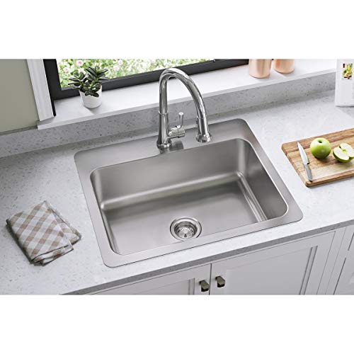 Elkay DSESR127221 Dayton Single Bowl Dual Mount Stainless Steel Sink | The Storepaperoomates Retail Market - Fast Affordable Shopping