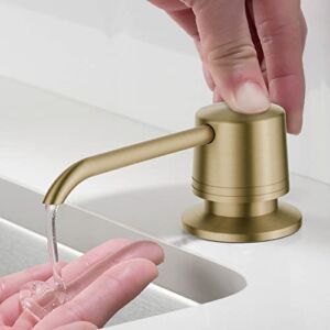 KRAUS Kitchen Soap and Lotion Dispenser in Brushed Gold, KSD-31BG
