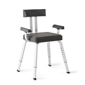 Medline – MDSMOMCHAIRGH MDSMOMCHAIRG Momentum Shower Chair, Premium Bath Chair with Non-Slip Feet, Medical Shower Seats for Adults, Gray