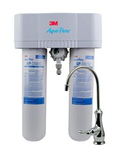 3M Aqua-Pure Under Sink Water Filter System AP-DWS1000, Dedicated Faucet, Reduces Particulate, Chlorine Taste and Odor, Lead, Turbidity, Cysts, VOCs, MTBE