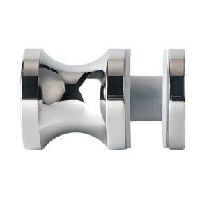Alise Solid SUS304 Stainless Steel Bathroom Round Single Sided Shower Glass Door Handle Pull Knob,L9000 Polished Chrome