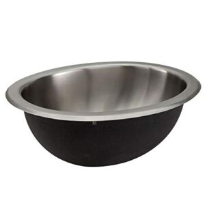 RecPro RV 10″ x 13″ Stainless Steel Oval Sink | Single RV Kitchen Sink | RV Sink | Camper Sink | Single Bowl Sink (No Faucet)