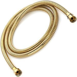 Universal 60 Inch Flexible Shower Hose – Extra Long, Stainless Steel, Double-Buckle For Handheld Showerhead – Polished Brass