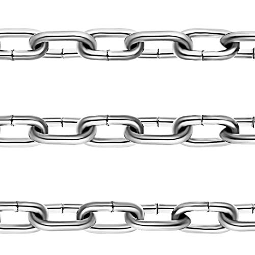 Mophorn Grade 30 Chain 3/16 Inch by 100Ft Length Grade 30 Proof Coil Chain Zinc Plated Grade 30 Chain for Towing Logging Agriculture and Guard Rails | The Storepaperoomates Retail Market - Fast Affordable Shopping