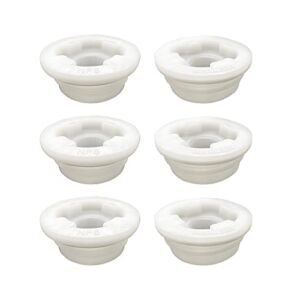 Bung Cap 2″ Combo with Gasket for 55 Gallon Plastic Drum – 6pc (3 Each Size Thread) Made in USA