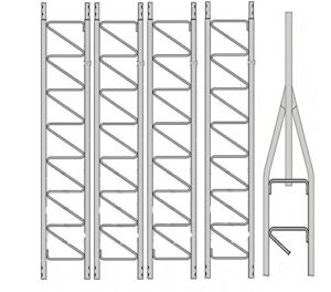 Rohn 25G Series 50′ Basic Tower Kit – Rohn 25G