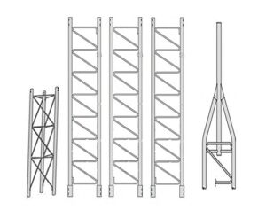 ROHN 45SS040 45G Series 40′ Self Supporting Tower Kit, No Ice