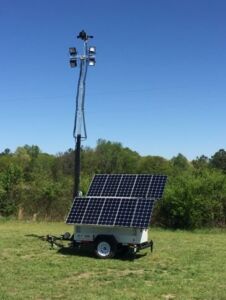 Portable, Progress Solar and Wind Powered Light Tower